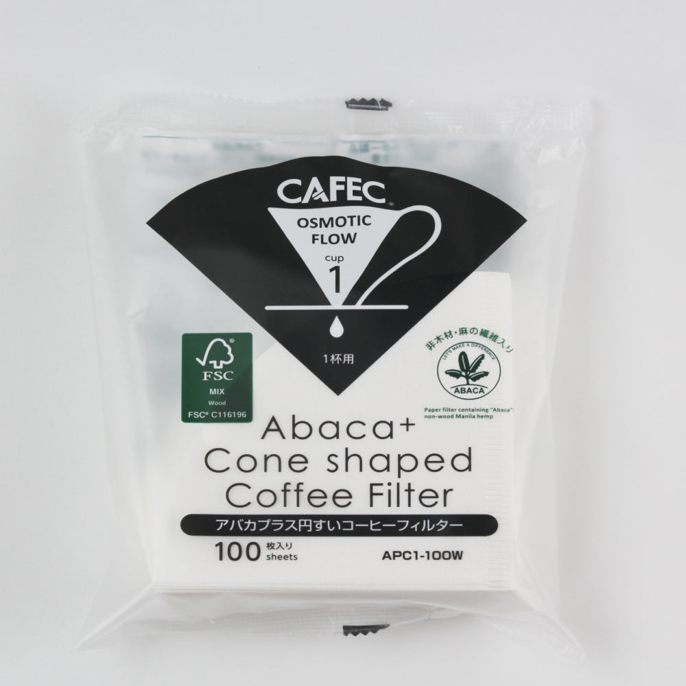 Cafec Abaca+ paper filter (white)